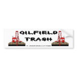 Oil Field Trash Bumper Sticker,Oil Rigs,Oil bumper stickers