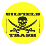 Oil Field Trash Hard Hat Sticker,Skull,Bones,Oil