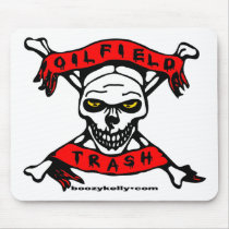 Oil Field Trash Skull  Mouse Mat Mouse Pad