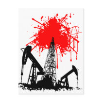 Oil of blood postcard