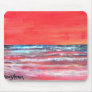 oil painting mouse pad modern abstract sun
