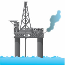 Oil Platform Photo Cutout