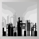 Oil Refinery Environment Poster posters