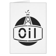 Oil Rig Worker Greeting Card