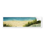oil sand dunes beach art  painting bumper stickers