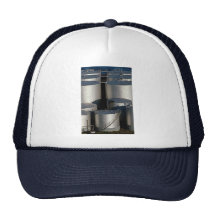 Oil storage tank, New York, U.S.A. Trucker Hats