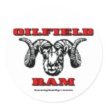 Oilfield Ram, Oil Field Sticker