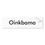 Oinkbama bumper stickers