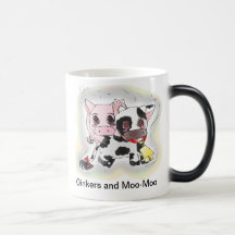 Oinkers and Moo-Moo Mugs