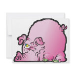Oinky the pig invitations