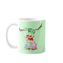Oiseaux d'amour - mug