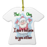 OK Santa Ornament