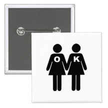 OK TO BE GAY (lesbian) Buttons