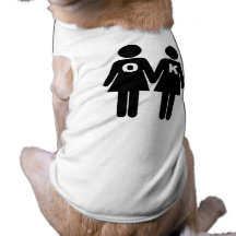 OK TO BE GAY (lesbian) Dog T-shirt
