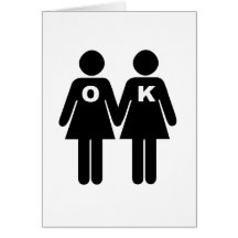 OK TO BE GAY (lesbian) Greeting Card