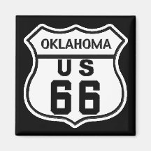 OK US ROUTE 66 MAGNET