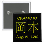 Okamoto Monogram Pins