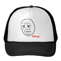 Okay Face Guy Trucker Hat