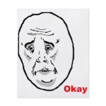 Okay Guy Rage Face Meme Flyer Design