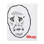 Okay Guy Rage Face Meme flyers