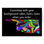 Oklahoma Colourful Customise card how you like