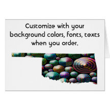 Oklahoma Colourful Customise card how you like