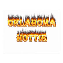 oklahoma fire and flames post cards