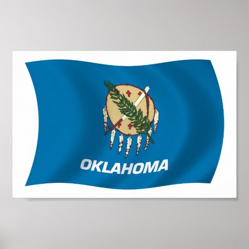 Oklahoma Flag Poster Print