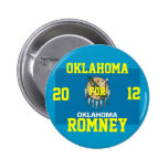 Oklahoma for Romney 2012 Button