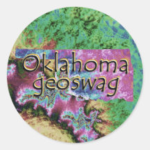 Oklahoma Geocaching Supplies Stickers Geoswag