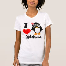 Oklahoma Penguin - I Love Oklahoma T-shirt