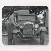 Oklahoma to California, 1930s Mouse Pad