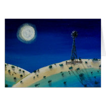 Oklahoma Windmill Greeting Card