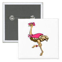 Oksana Ostrich Button