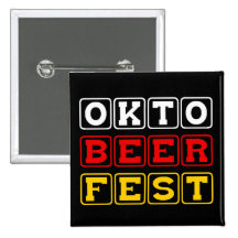 Oktobeerfest: Oktoberfest German Beer Festival Button