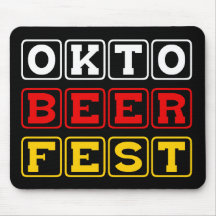 Oktobeerfest: Oktoberfest German Beer Festival Mouse Pad