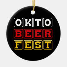 Oktobeerfest: Oktoberfest German Beer Festival Christmas Ornament