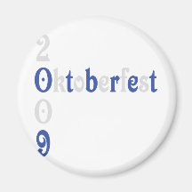 oktoberfest 2009 icon fridge magnet