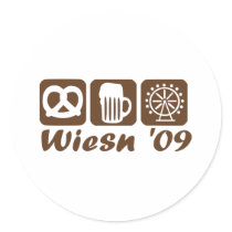 Oktoberfest 2009 - Munich Round Stickers