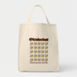 Oktoberfest 25 Beer mugs Tote Bag