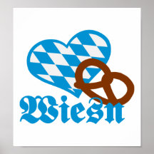 Oktoberfest Bavaria heart Poster