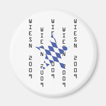 Oktoberfest bavarian icon fridge magnets