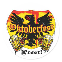 Oktoberfest Beer Drinking Team Shirts and Gifts Stickers