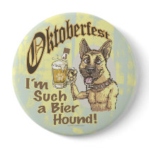 Oktoberfest Beer Hound Buttons