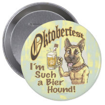 Oktoberfest Beer Hound Buttons