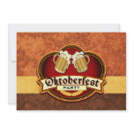Oktoberfest Beer Party Double Mug Toast Custom Announcements