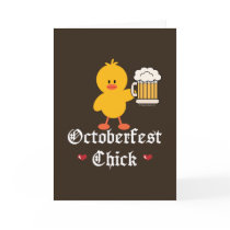 Oktoberfest Chick Greeting Card