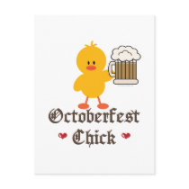 Oktoberfest Chick Postcard