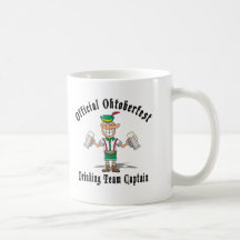 Oktoberfest Drinking Team Captain Gift Coffee Mugs