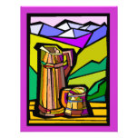 Oktoberfest Invitations Stein & Pitcher Alps Back